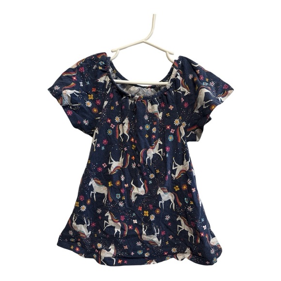 moon and back Other - Moon and Back-Hanna Andersson Navy Unicorn Print flutter sleeve Blouse size 5
